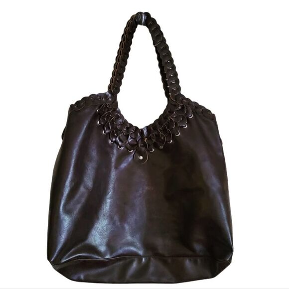 PVC leather boho braided handle bohemian shoulder bag tote beach bag summer ther - Picture 11 of 11